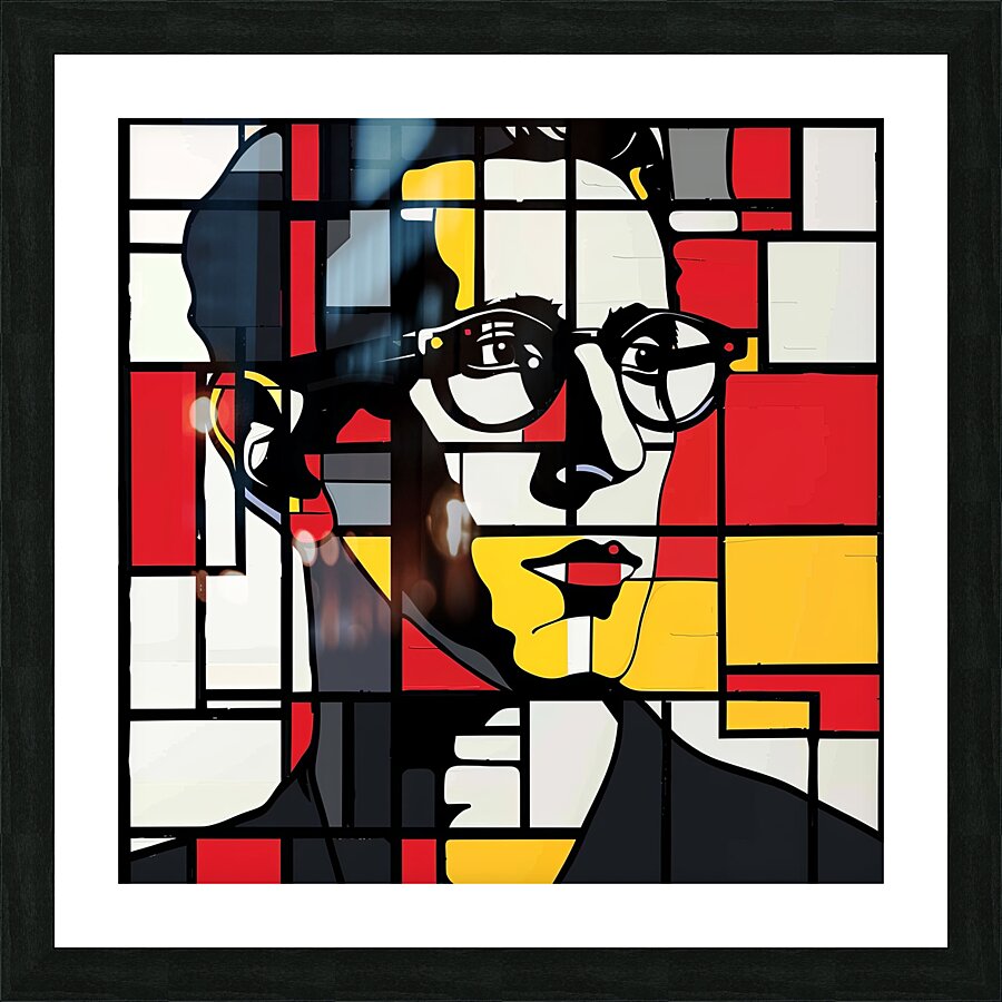 Mondrian Portrait  Picture Frame print