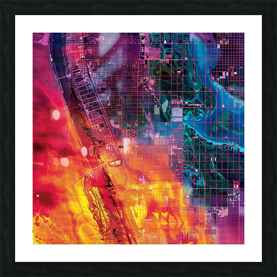 Urban Gradient Picture Frame print