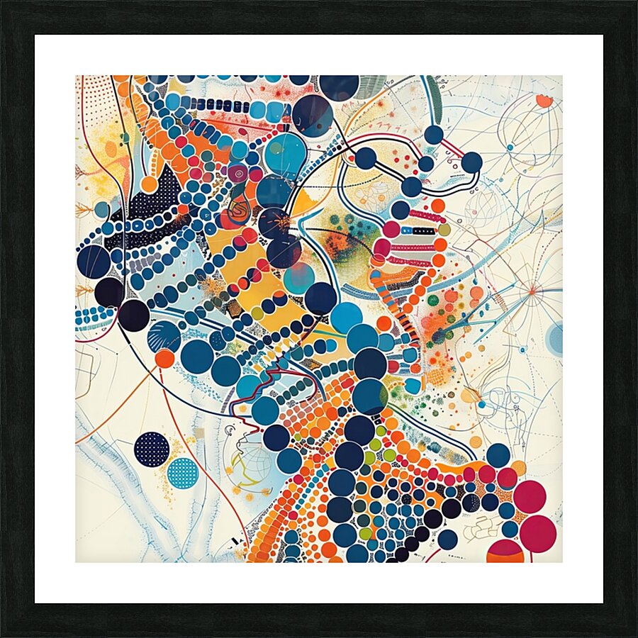 Data Constellations Picture Frame print