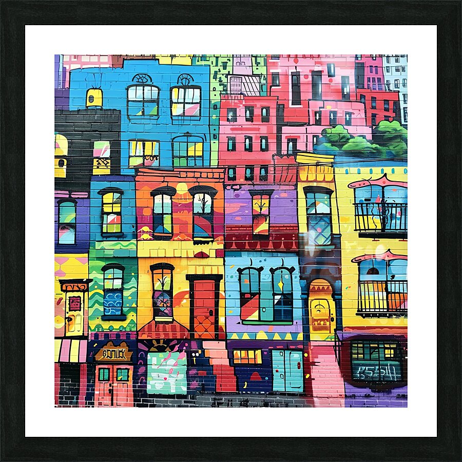 Urban Kaleidoscope Picture Frame print