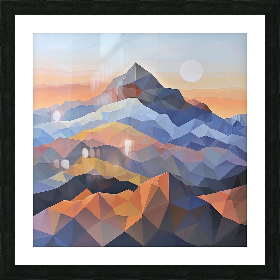 Geometric Horizons Picture Frame print