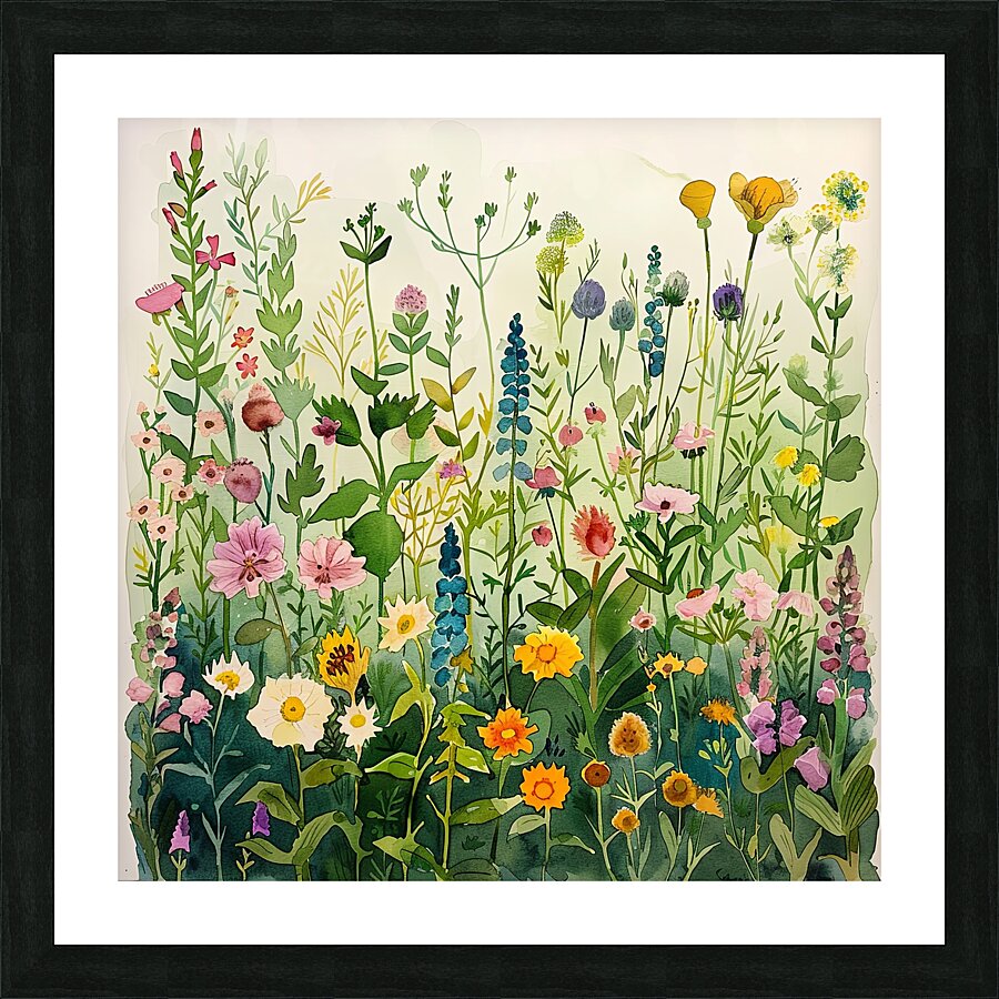 Wildflower Symphony Picture Frame print