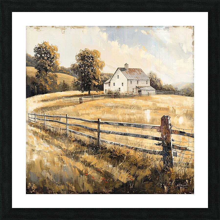Golden Fields Picture Frame print