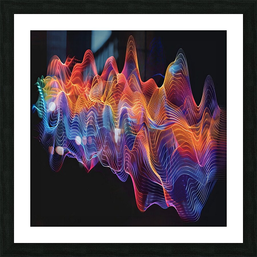 Harmonic Waves Picture Frame print