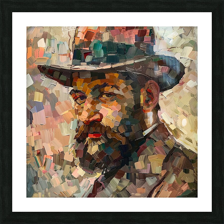 Fragmented Gaze Picture Frame print