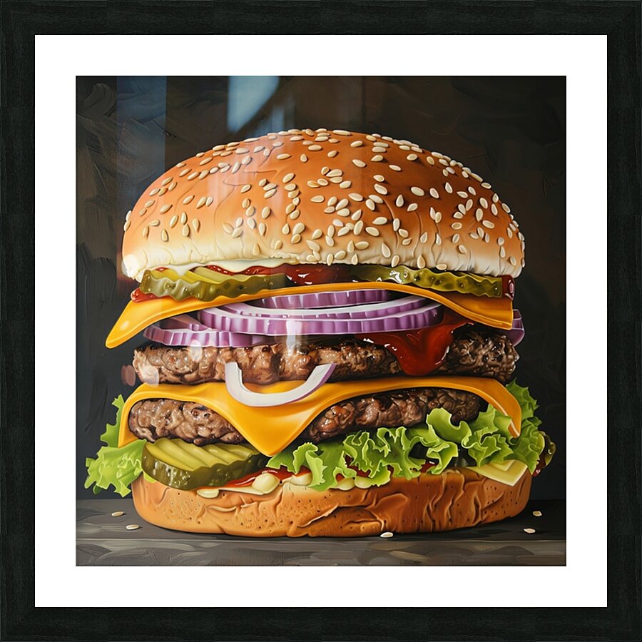 Ode to the Burger Picture Frame print