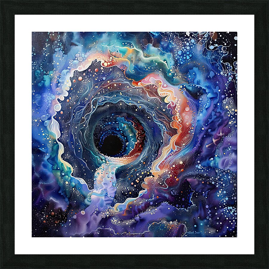 Cosmic Vortex Picture Frame print