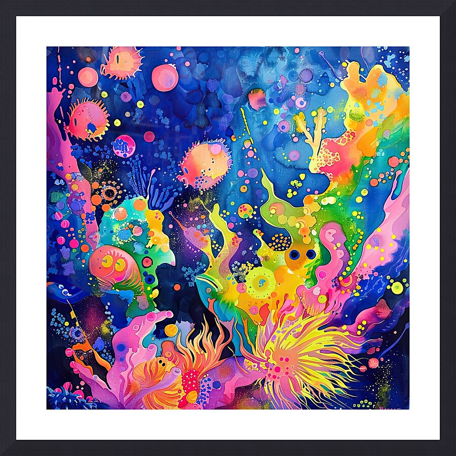 Cosmic Reef Picture Frame print