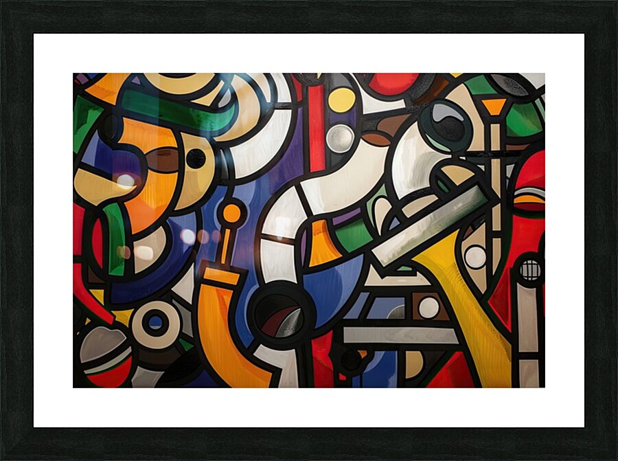 Abstract Composition 7H29PZ 48 Picture Frame print