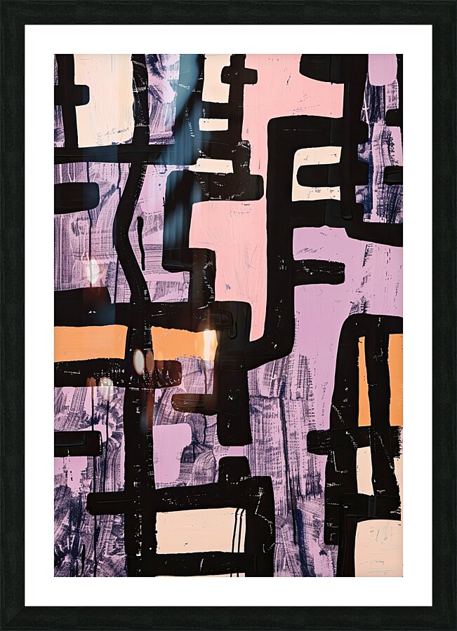 Abstract Intersections 8H29NP 45 Picture Frame print