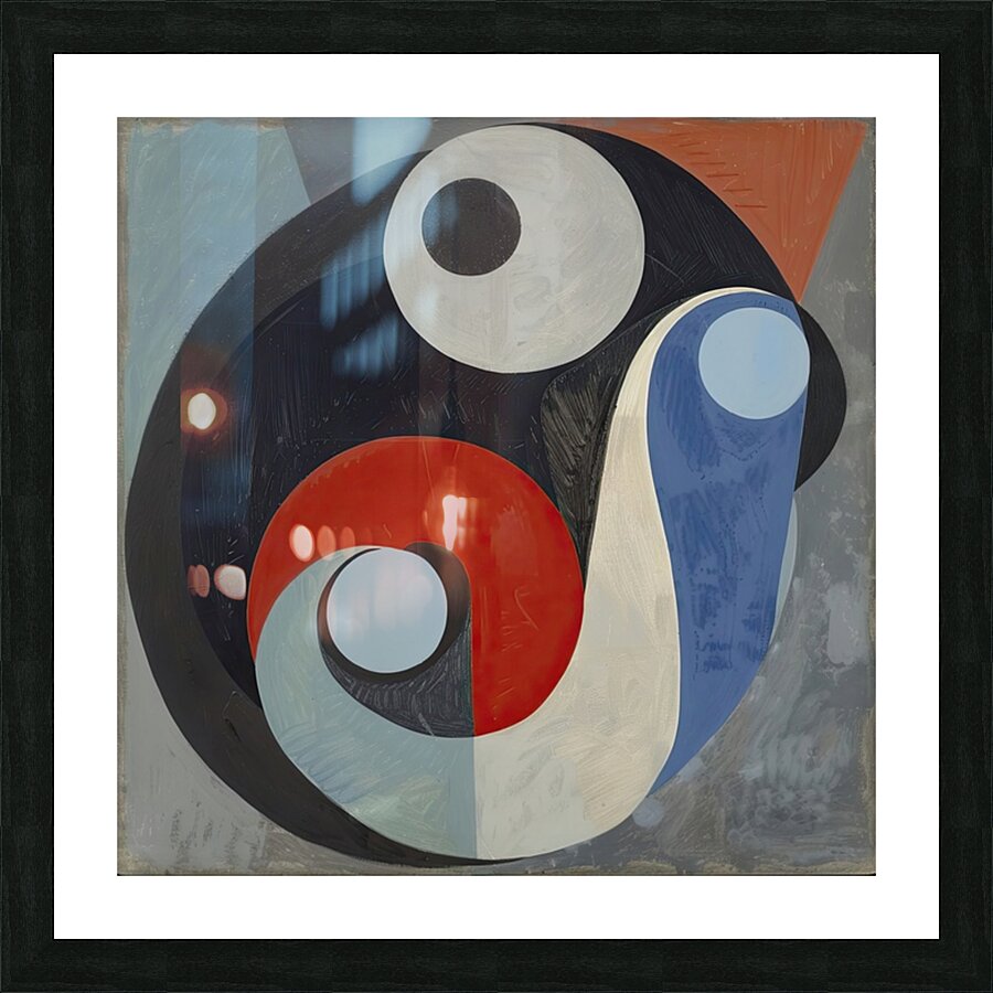 Abstract Circles Dance 7892B 45 Picture Frame print