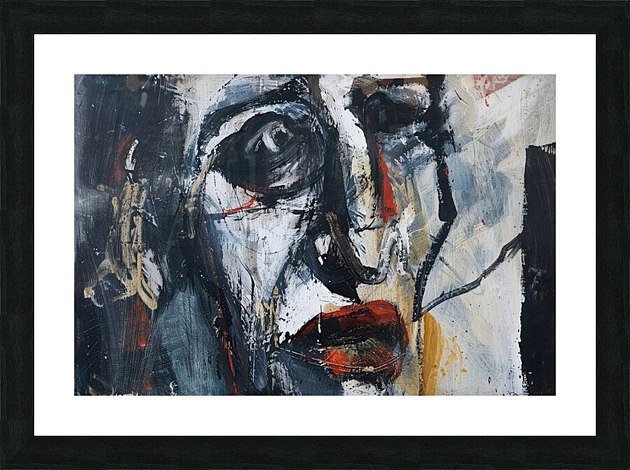 Abstract Face N79H2K 58 Picture Frame print