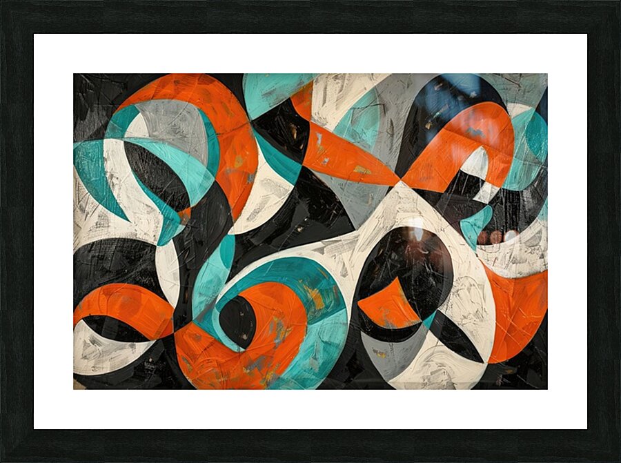 Abstract Interplay 7H29P4 45 Picture Frame print