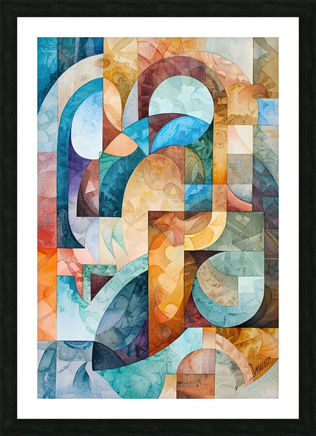 Abstract Interplay 79H2P4 45 Picture Frame print