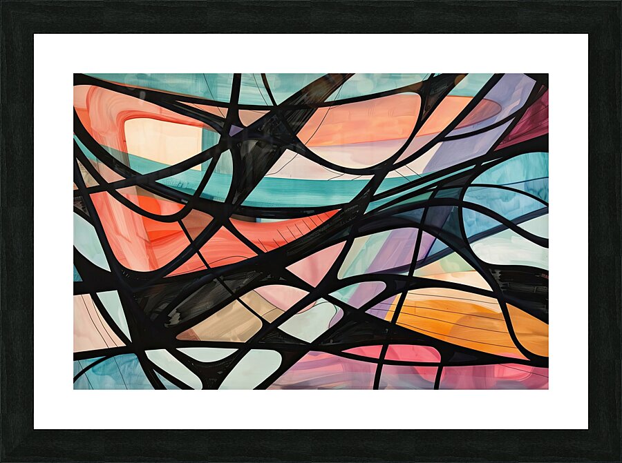 Abstract Intersections 7924B 45 Picture Frame print