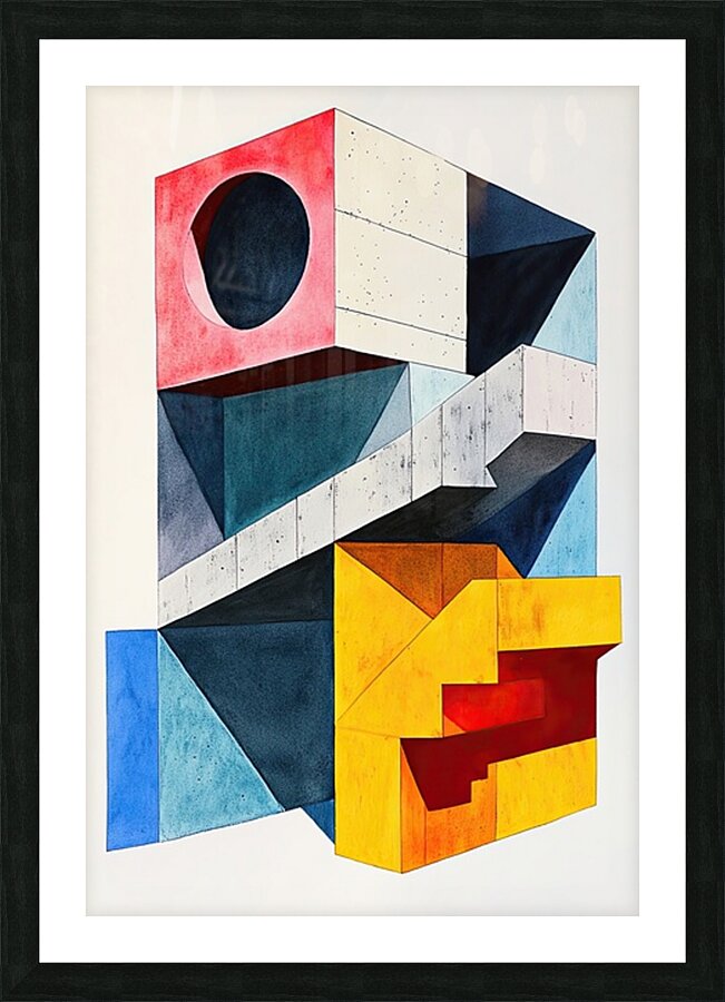 Abstract Structure 9H2N3Z 52 Picture Frame print