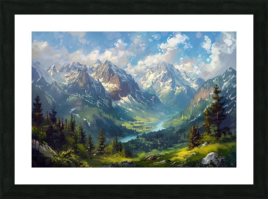 Alpine Valley Vista H29NJP 55 Picture Frame print