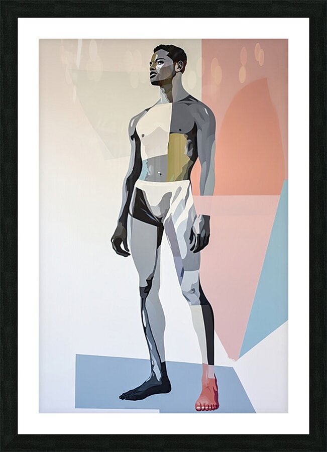 Angular Man Pose K9J7P2 65 Picture Frame print