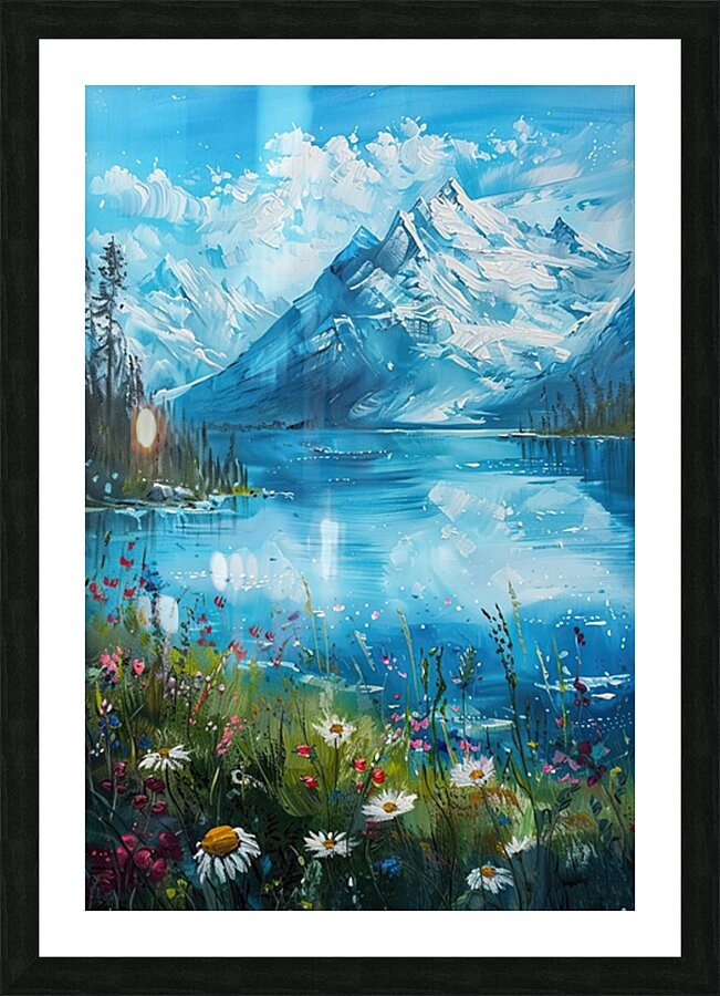 Alpine Lake Reverie 7892B4 45 Picture Frame print