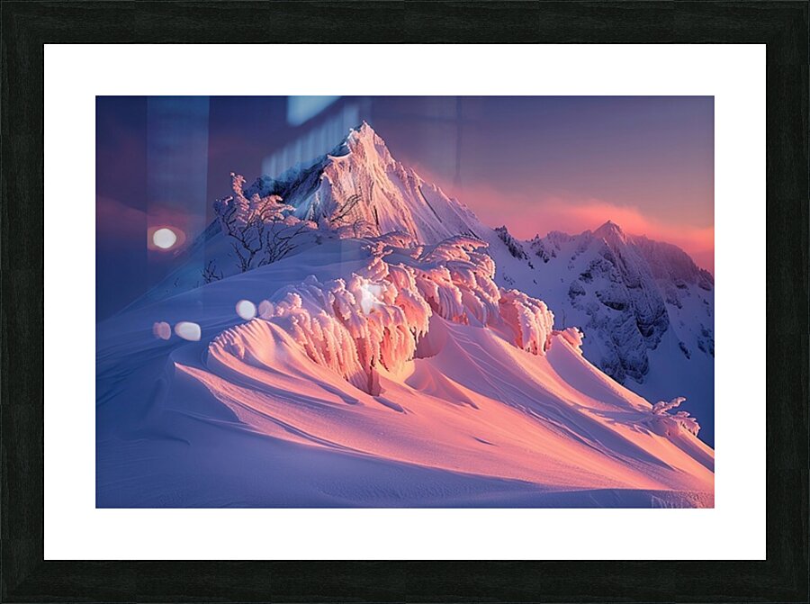 Alpine Glow First Light J9P4ZH 57 Picture Frame print
