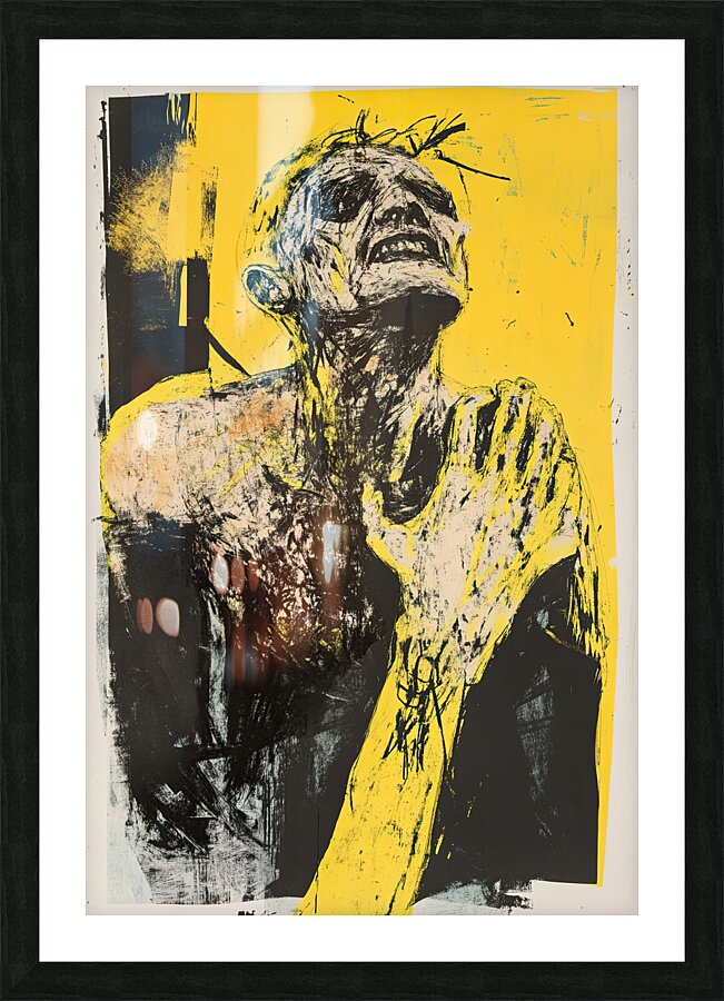 Anguished Figure Y72H9N 55 Picture Frame print