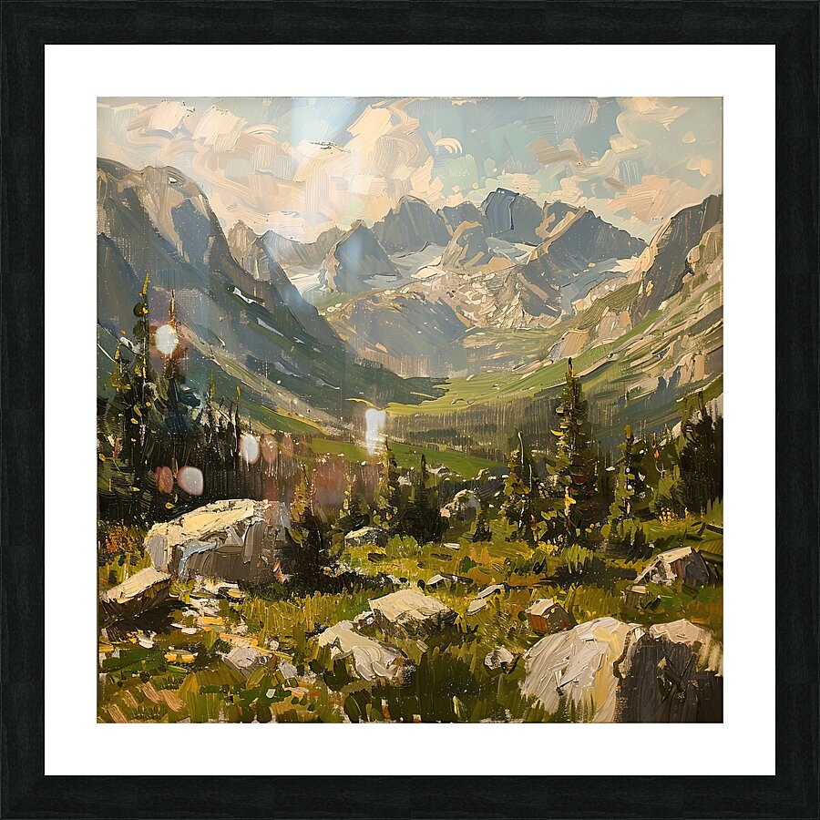 Alpine Vista 7H29P4 45 Picture Frame print