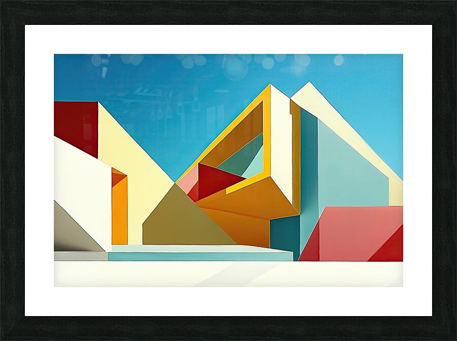 Angular Architecture 7H3N2P 53 Picture Frame print
