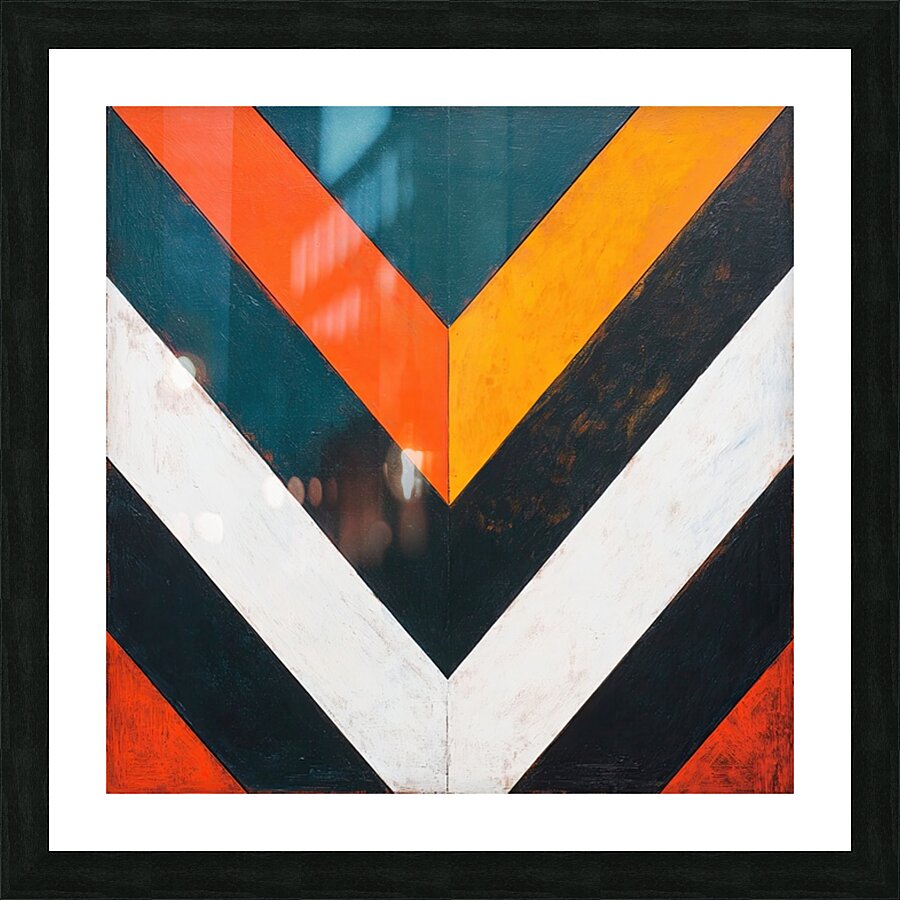 Angular Color Study H2N9P4 55 Picture Frame print