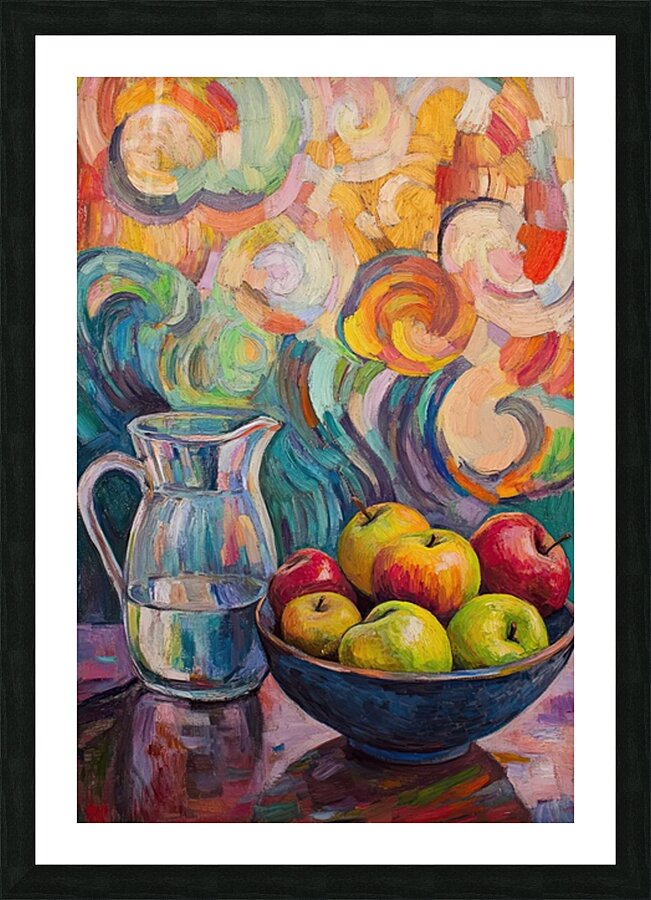 Apples and Swirls H29N5Z 55 Picture Frame print