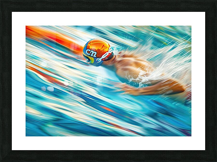 Aquatic Momentum 2P9H7N 47 Picture Frame print