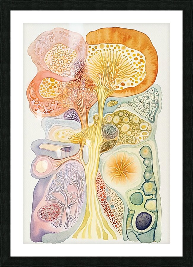 Arboreal Microcosm 7P3H2N 55 Picture Frame print
