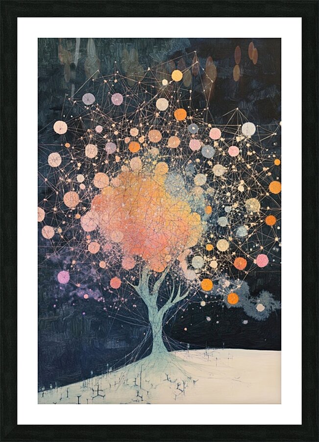 Arboreal Network HZ92P3 55 Picture Frame print