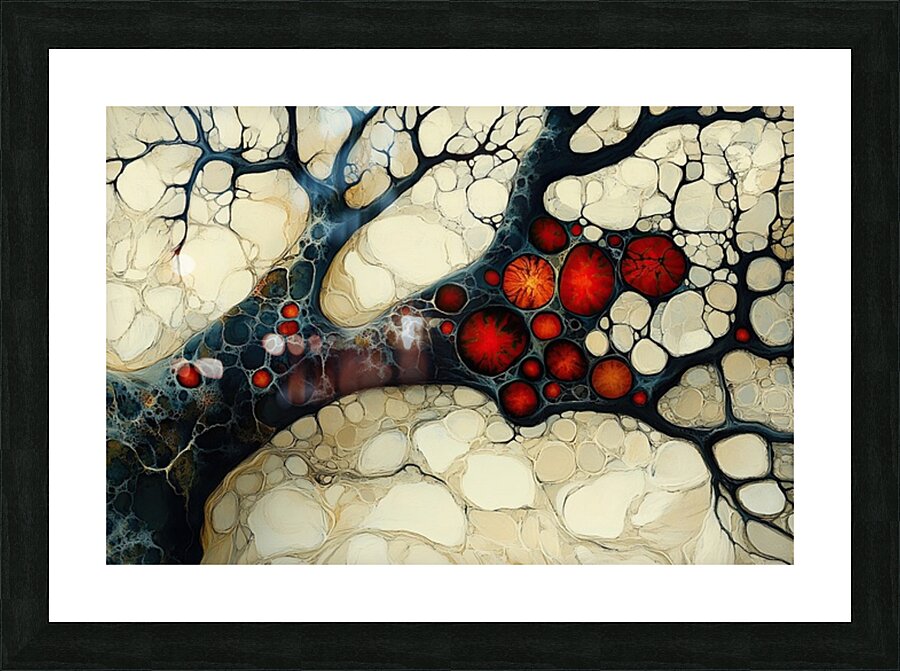 Arterial Bloom ZH329N 55 Picture Frame print