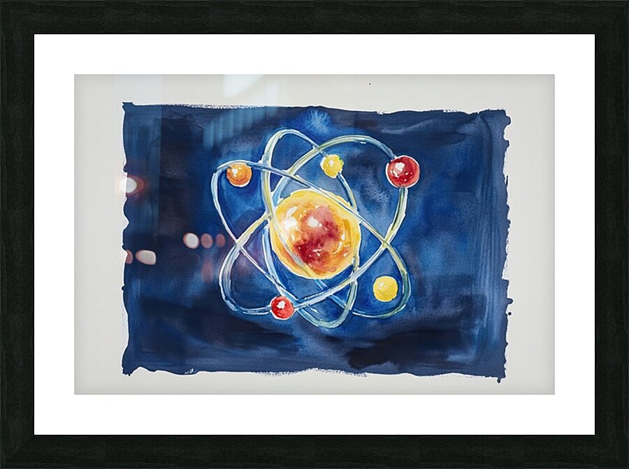 Atomic Orbit Dance 29HBCJ 45 Picture Frame print