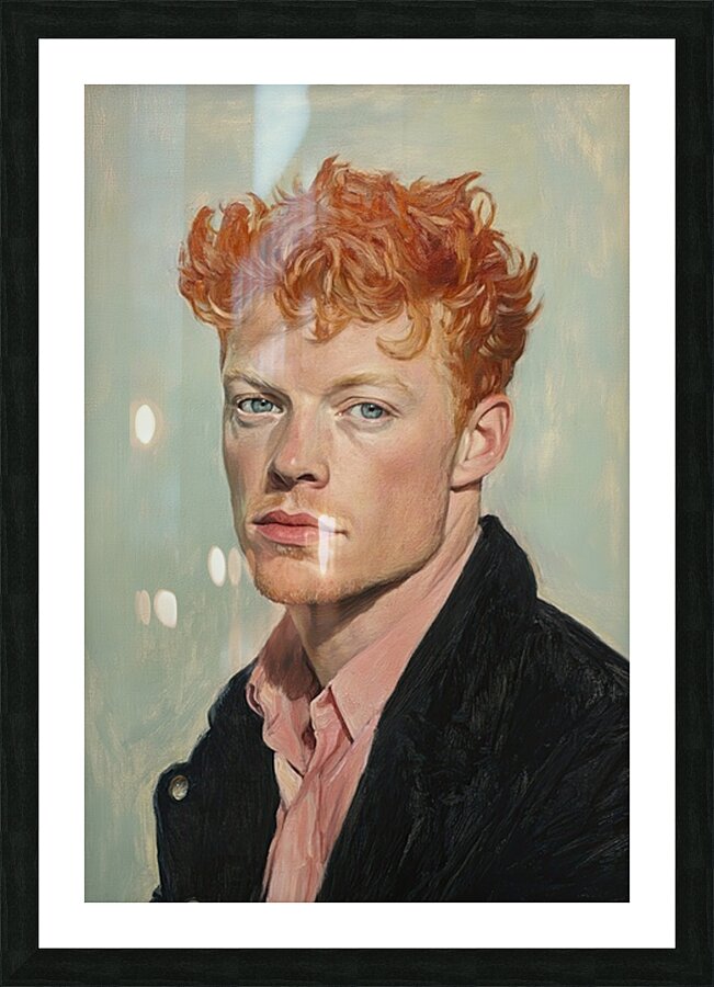 Auburn Gaze Portrait H92N5Z 58 Picture Frame print