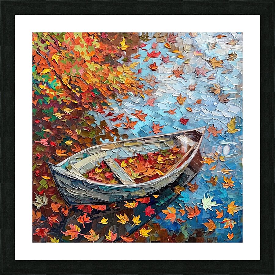 Autumn Boat Reverie JH293N 63 Picture Frame print