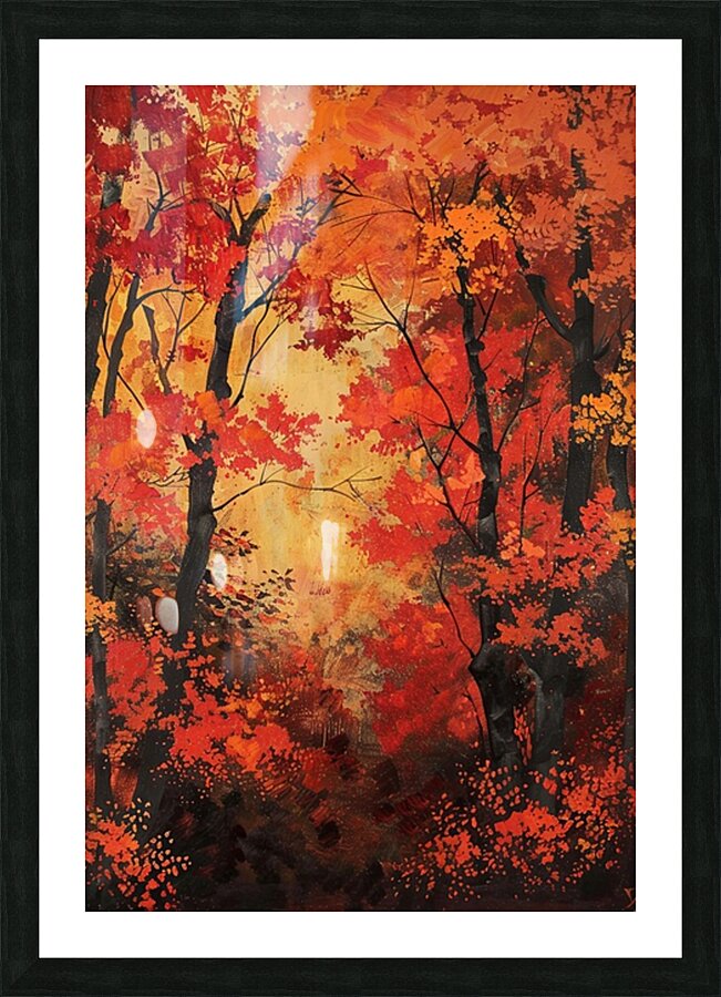 Autumn Embrace Y92H5N 51 Picture Frame print