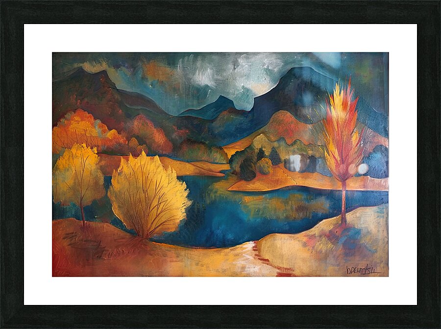 Autumn Lake Reverie H2N9P2 62 Picture Frame print