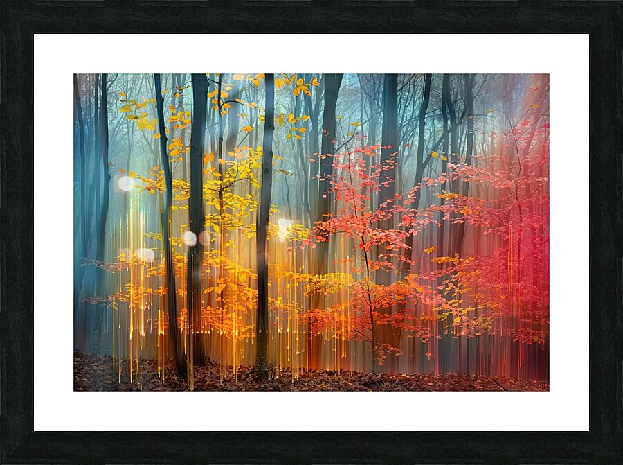 Autumn Light Forest ZX987N 60 Picture Frame print