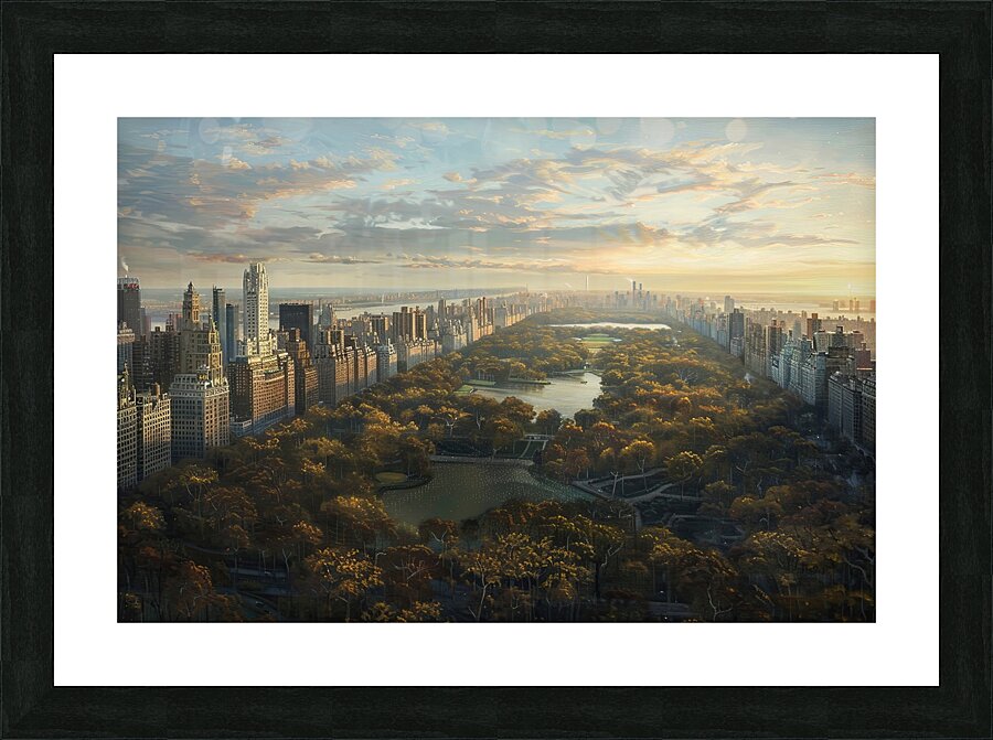 Autumn Over Central Park H2N9P2 69 Picture Frame print