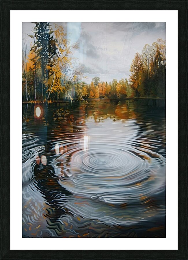 Autumn Ripples 2P9H7N 64 Picture Frame print