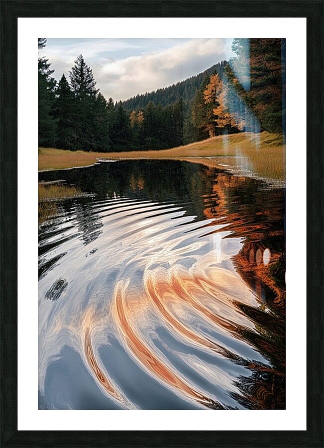 Autumn Ripples NZ8D2P 64 Picture Frame print