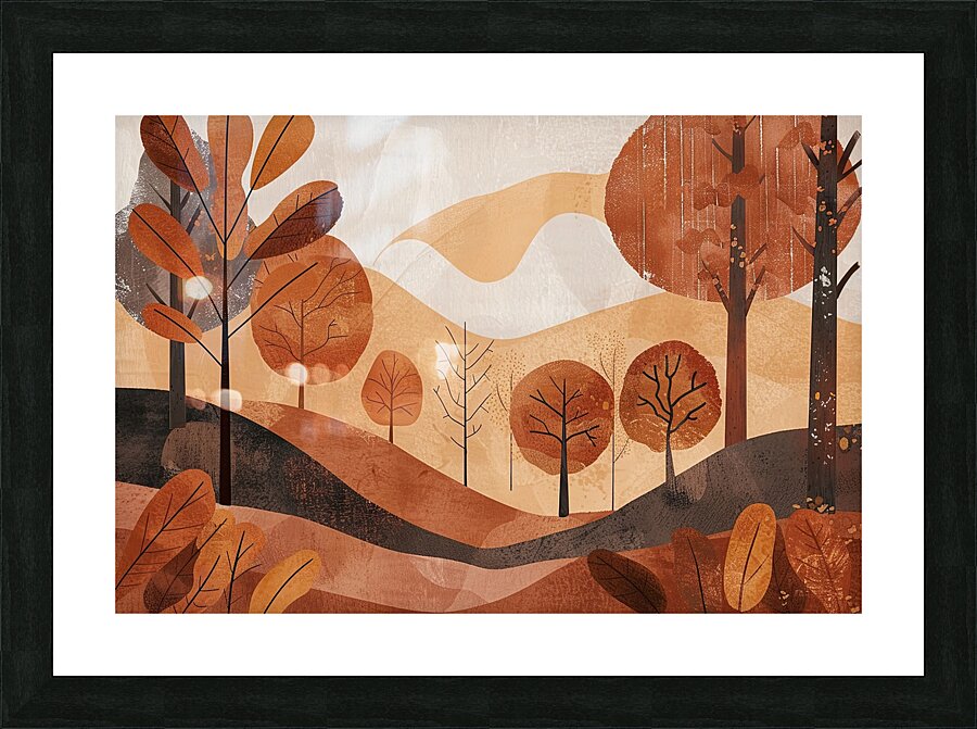 Autumn Whispers 7H3N2B 45 Picture Frame print