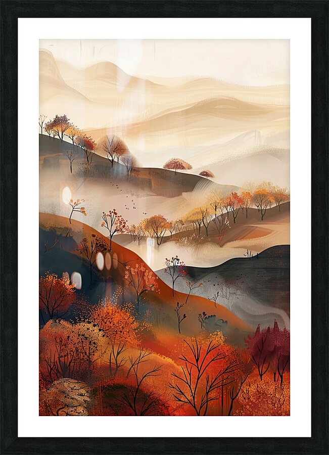 Autumn Whispers H3N9C2 55 Picture Frame print