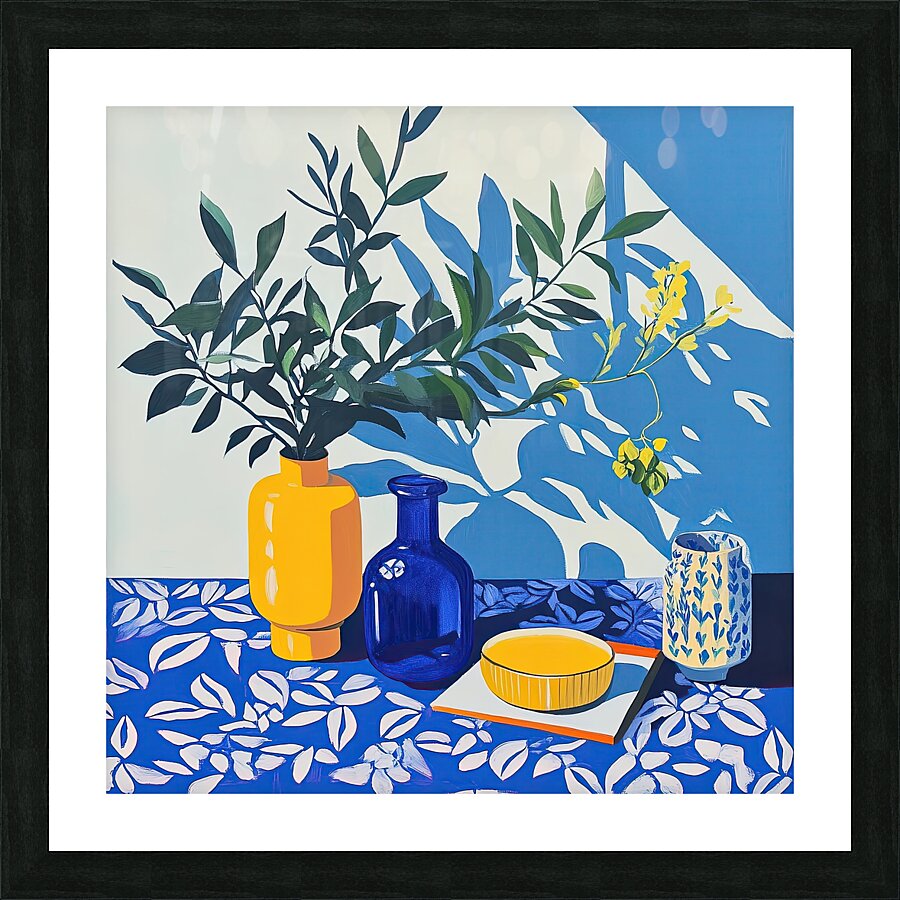 Azure Botanicals Still Life Y92H7D 60 Picture Frame print