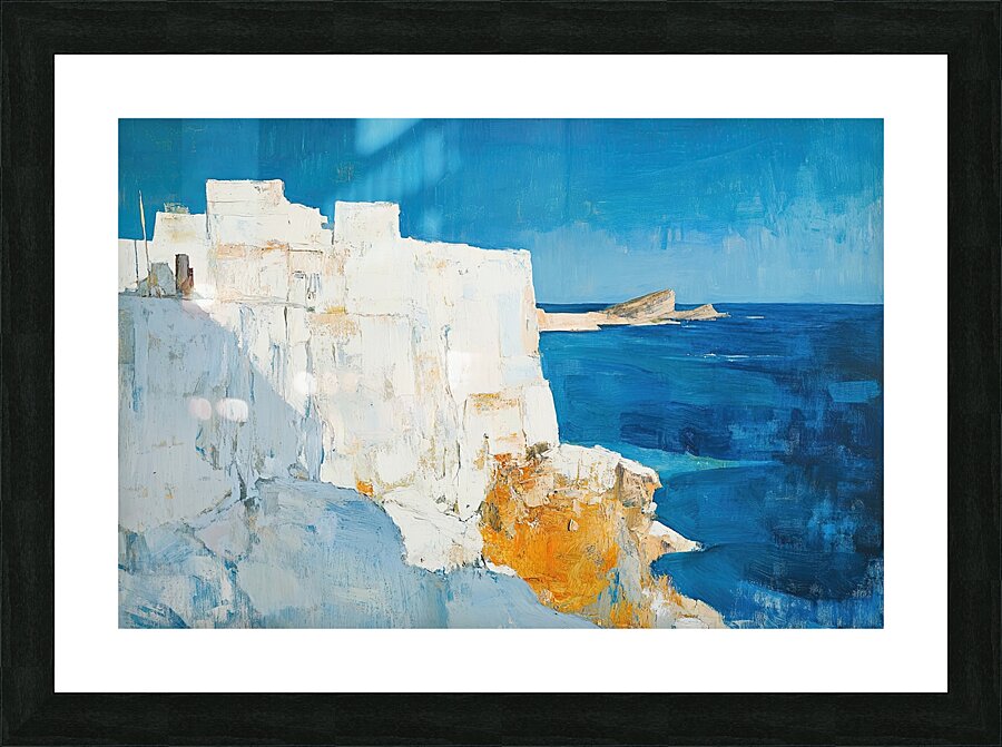 Azure Cliffside Vista H2N9P2 50 Picture Frame print