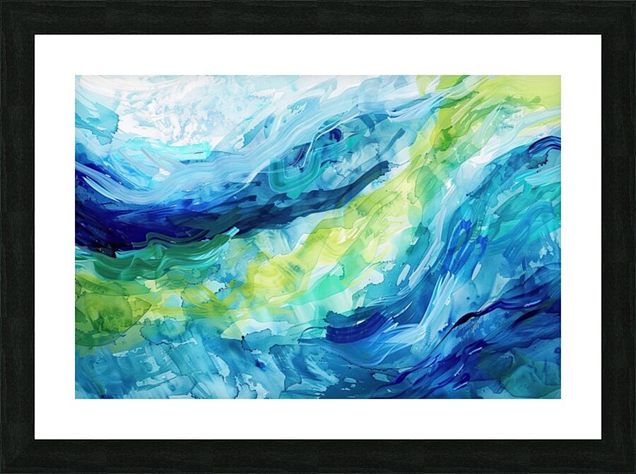 Azure Currents Flow 29H8N 53 Picture Frame print