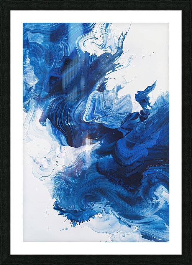 Azure Depths Flowing JH293N 52 Picture Frame print