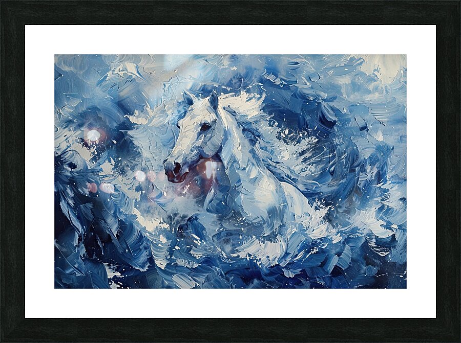 Azure Equine Currents H92N5Z 53 Picture Frame print