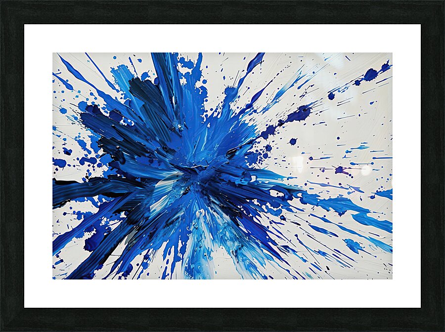 Azure Explosion H3C9N2 58 Picture Frame print